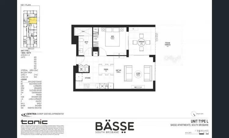 Floorplan of Homely apartment listing, 603/14 Merivale Street, South Brisbane QLD 4101