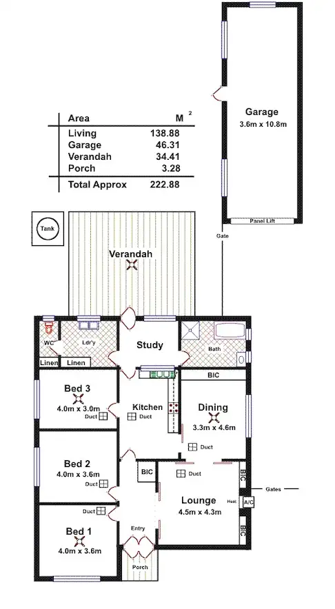 Floorplan of Homely house listing, 12 Kintore Avenue, Kilburn SA 5084