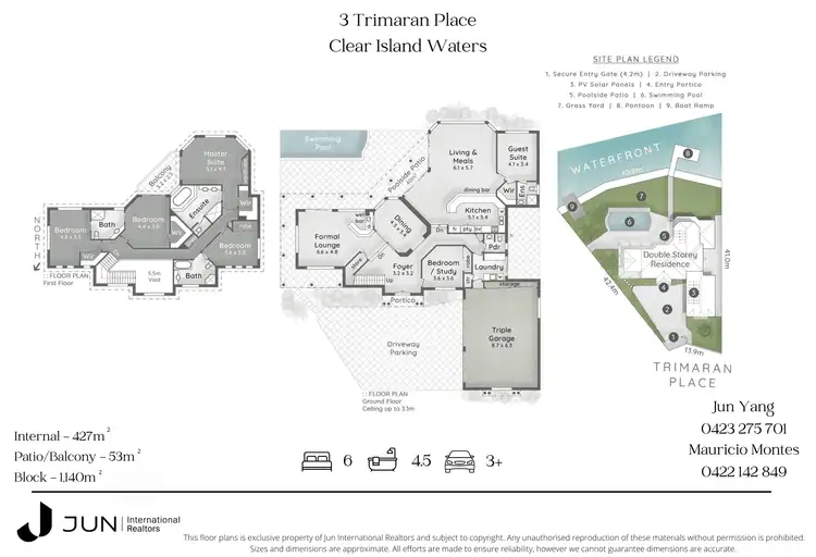 Floorplan of Homely house listing, 3 Trimaran Place, Clear Island Waters QLD 4226