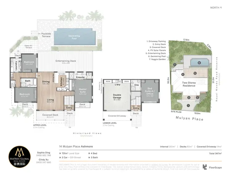 Floorplan of Homely house listing, 14 Mulyan Place, Ashmore QLD 4214