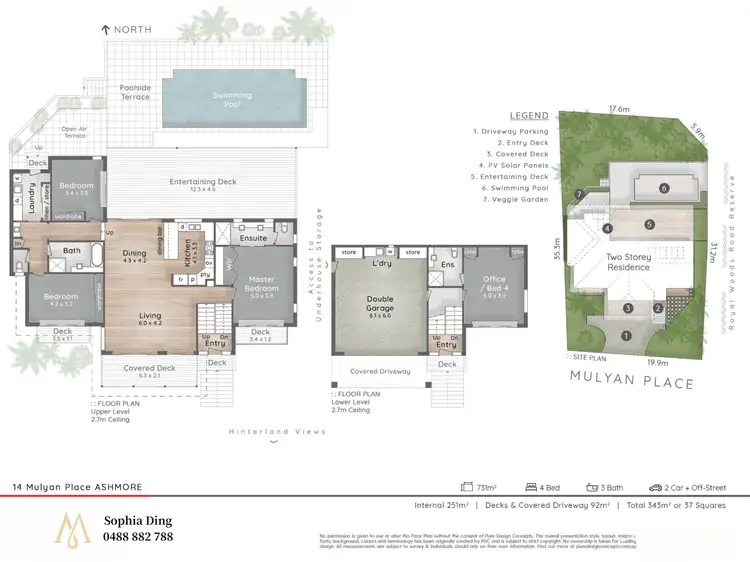 Floorplan of Homely house listing, 14 Mulyan Place, Ashmore QLD 4214