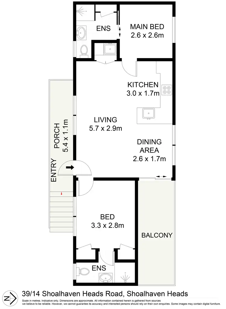 Floorplan of Homely villa listing, 39/14 Shoalhaven Heads Road, Shoalhaven Heads NSW 2535