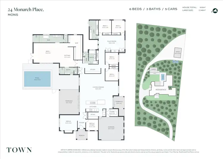 Floorplan of Homely house listing, 24 Monarch Pl, Mons QLD 4556