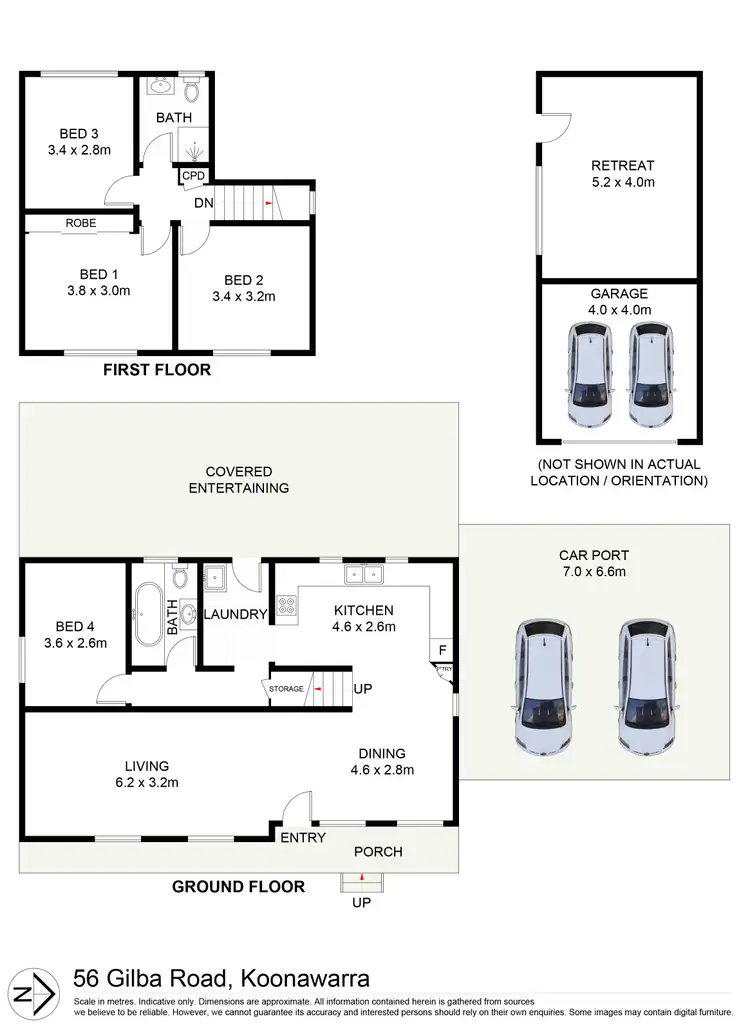 Floorplan of Homely house listing, 56 Gilba Road, Koonawarra NSW 2530