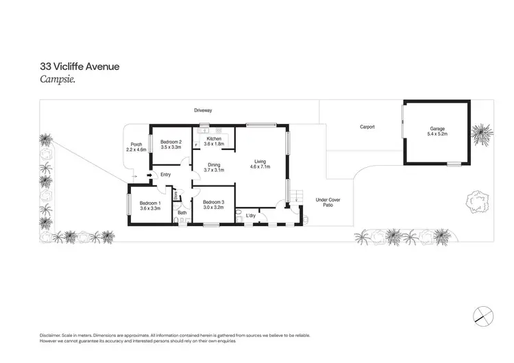 Floorplan of Homely house listing, 33 Vicliffe Street, Campsie NSW 2194