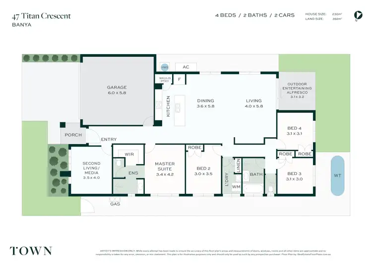 Floorplan of Homely house listing, 47 Titan Crescent, Banya QLD 4551