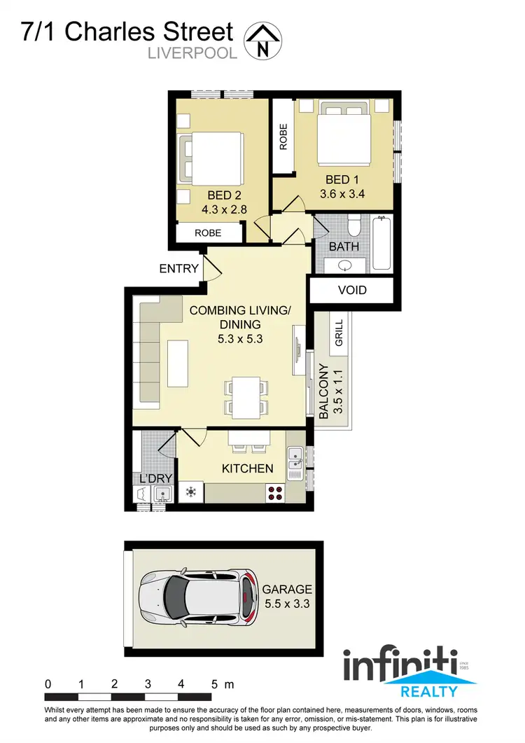 Floorplan of Homely apartment listing, 7/1 Charles Street, Liverpool NSW 2170