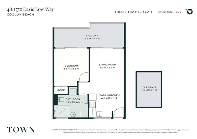 Floorplan of Homely apartment listing, 48/1750 David Low Way, Coolum Beach QLD 4573