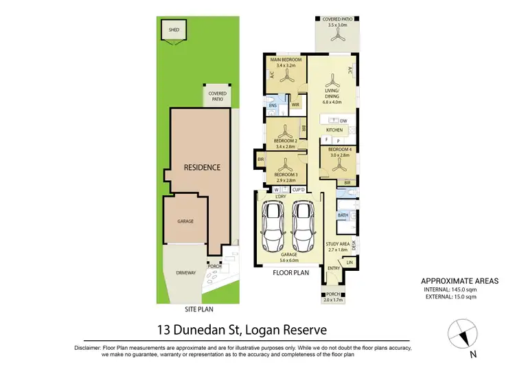 Floorplan of Homely house listing, 13 Dunaden Street, Logan Reserve QLD 4133