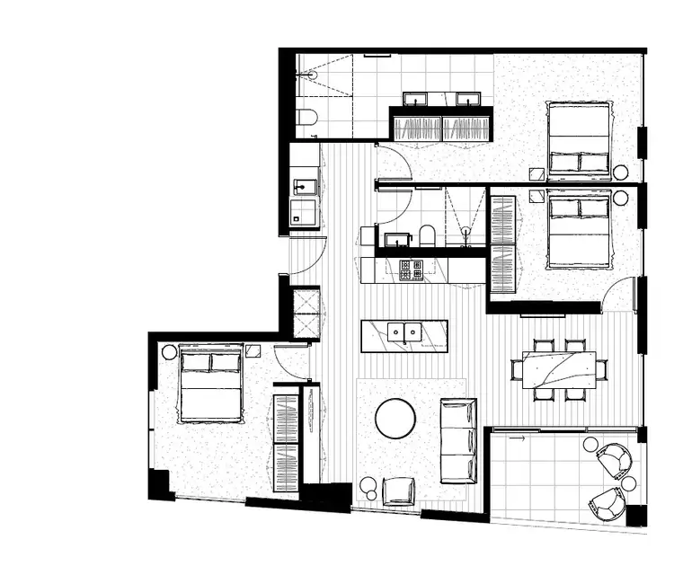 Floorplan of Homely apartment listing, 5-502/10 Wominjeka Walk, West Melbourne VIC 3003