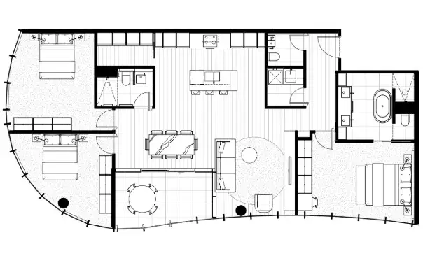 Floorplan of Homely apartment listing, 1303/112 Adderley St, West Melbourne VIC 3003