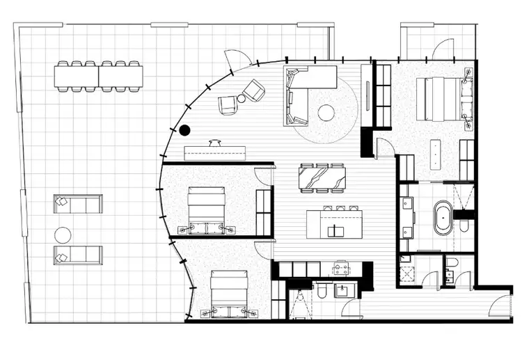 Floorplan of Homely apartment listing, 2-504/112 Adderley St, West Melbourne VIC 3003