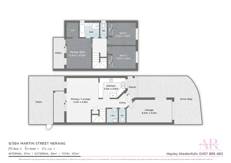 Floorplan of Homely townhouse listing, 9/59A Martin Street, Nerang QLD 4211