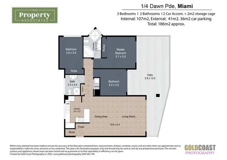 Floorplan of Homely apartment listing, 1/4 Dawn Parade, Miami QLD 4220