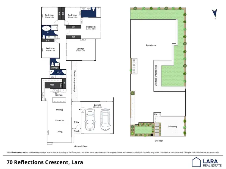 Floorplan of Homely house listing, 70 Reflections Crescent, Lara VIC 3212