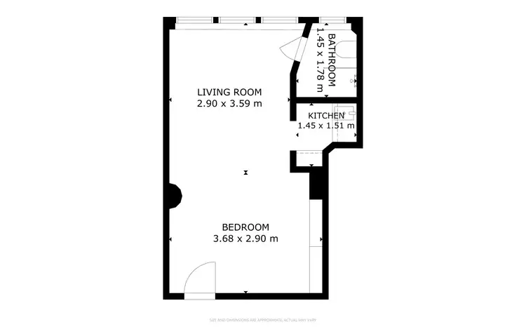 Floorplan of Homely apartment listing, 406/389 Bourke Street, Darlinghurst NSW 2010
