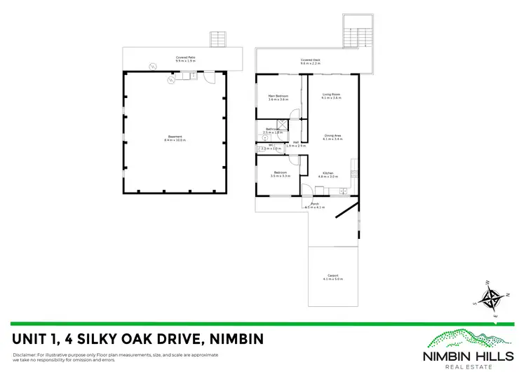 Floorplan of Homely semi-detached listing, 1/4 Silky Oak Drive, Nimbin NSW 2480