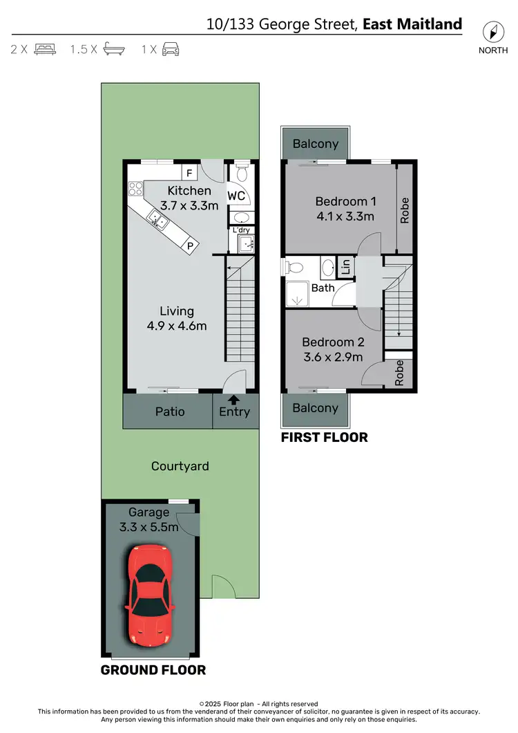 Floorplan of Homely house listing, 10/133 George Street, East Maitland NSW 2323