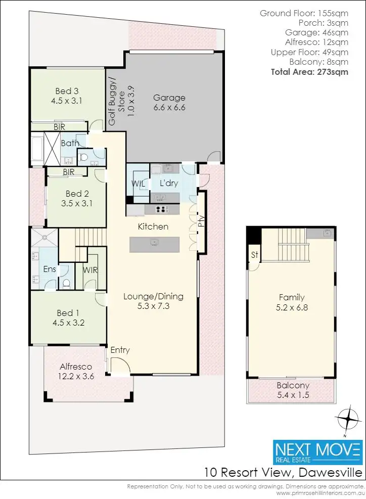 Floorplan of Homely house listing, 10 Resort View, Dawesville WA 6211