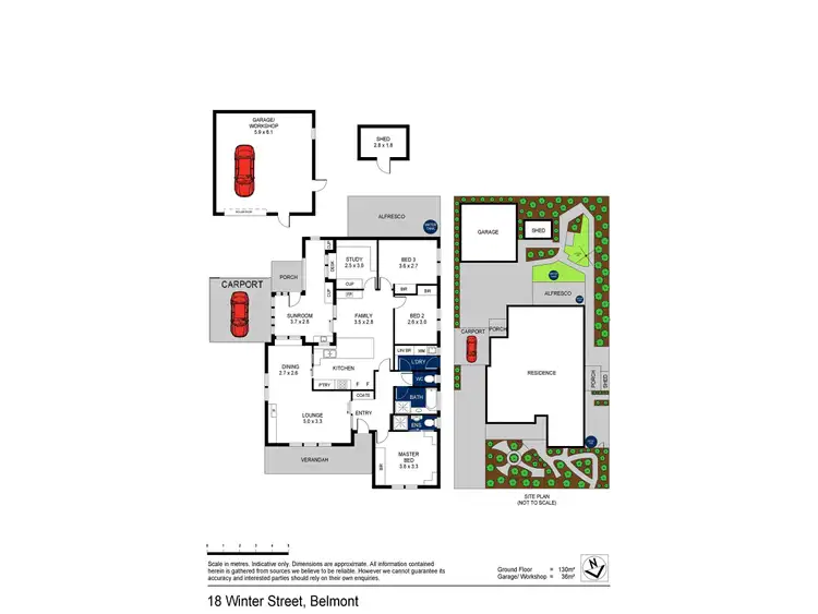 Floorplan of Homely house listing, 18 Winter Street, Belmont VIC 3216