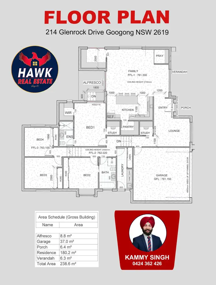 Floorplan of Homely house listing, 214 Glenrock Drive, Googong NSW 2620