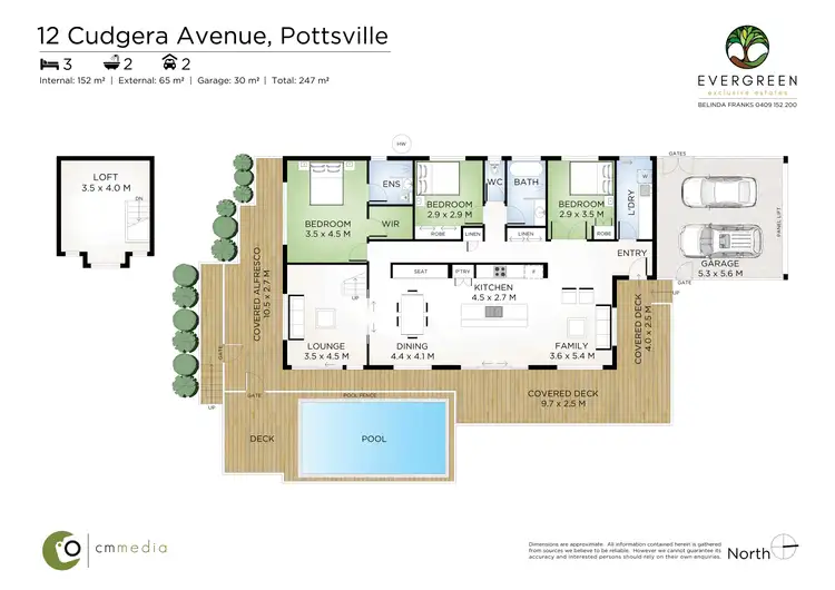 Floorplan of Homely house listing, 12 Cudgera Avenue, Pottsville NSW 2489