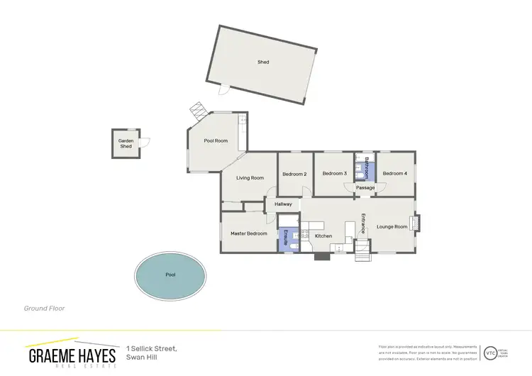 Floorplan of Homely house listing, 1 Sellick Street, Swan Hill VIC 3585