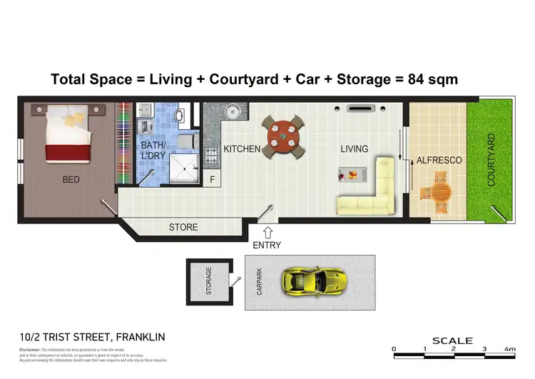 Floorplan of Homely apartment listing, 10/2 Trist Street, Franklin ACT 2913