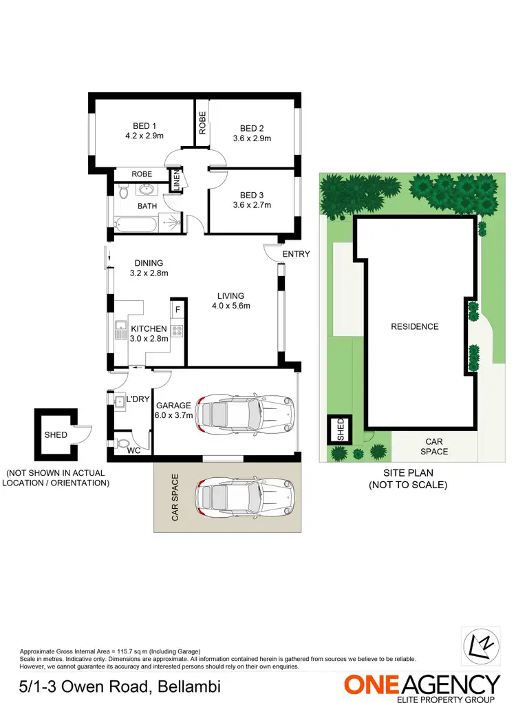 Floorplan of Homely villa listing, 5/1-3 Owen Park Road, Bellambi NSW 2518