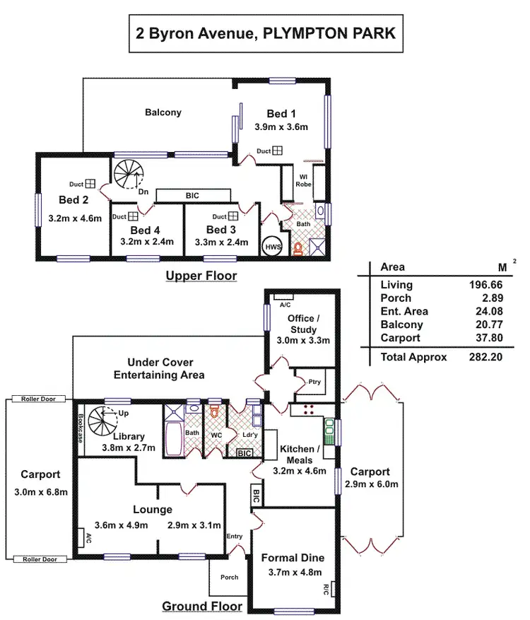 Floorplan of Homely house listing, 2 Byron Avenue, Plympton Park SA 5038