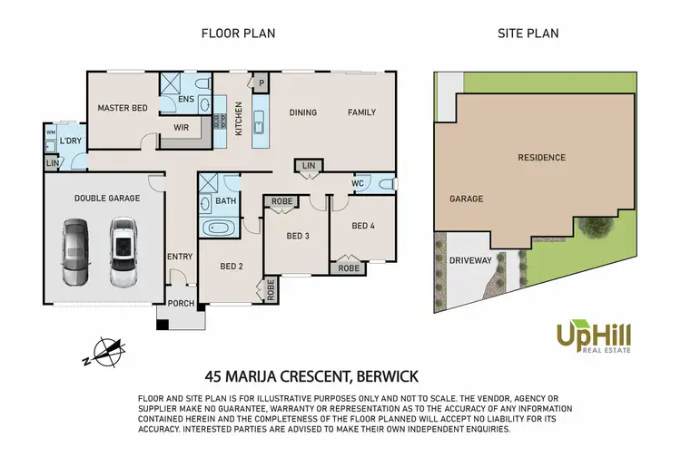 Floorplan of Homely house listing, 45 Marija Crescent, Berwick VIC 3806