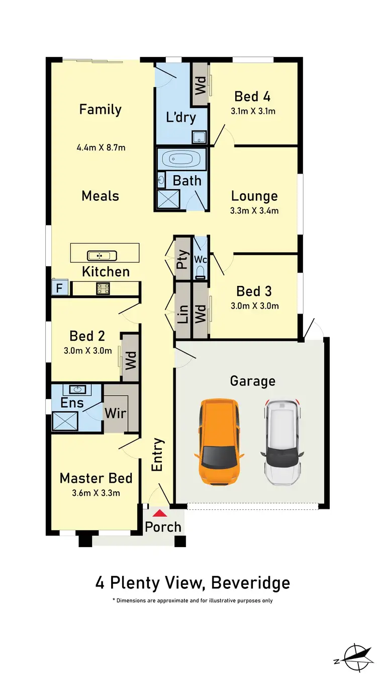 Floorplan of Homely house listing, 4 Plenty View, Beveridge VIC 3753