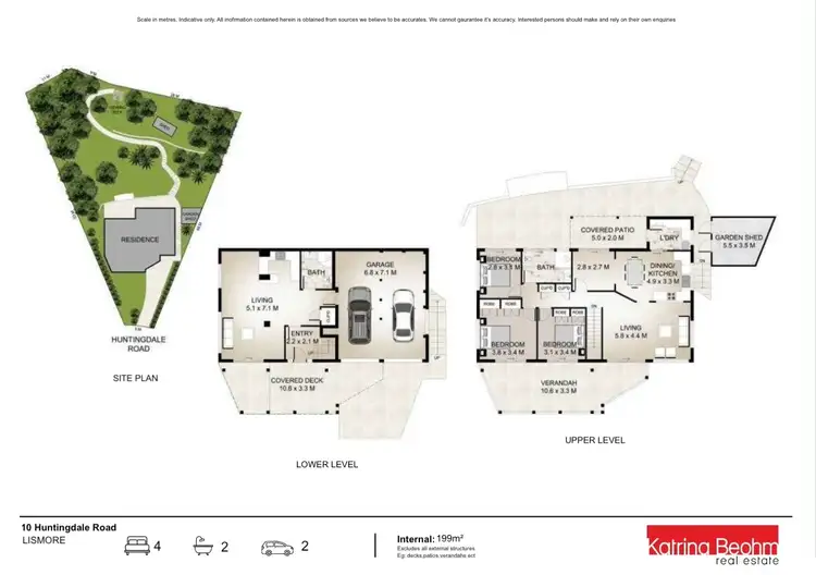 Floorplan of Homely house listing, 10 Huntingdale Road, Lismore NSW 2480