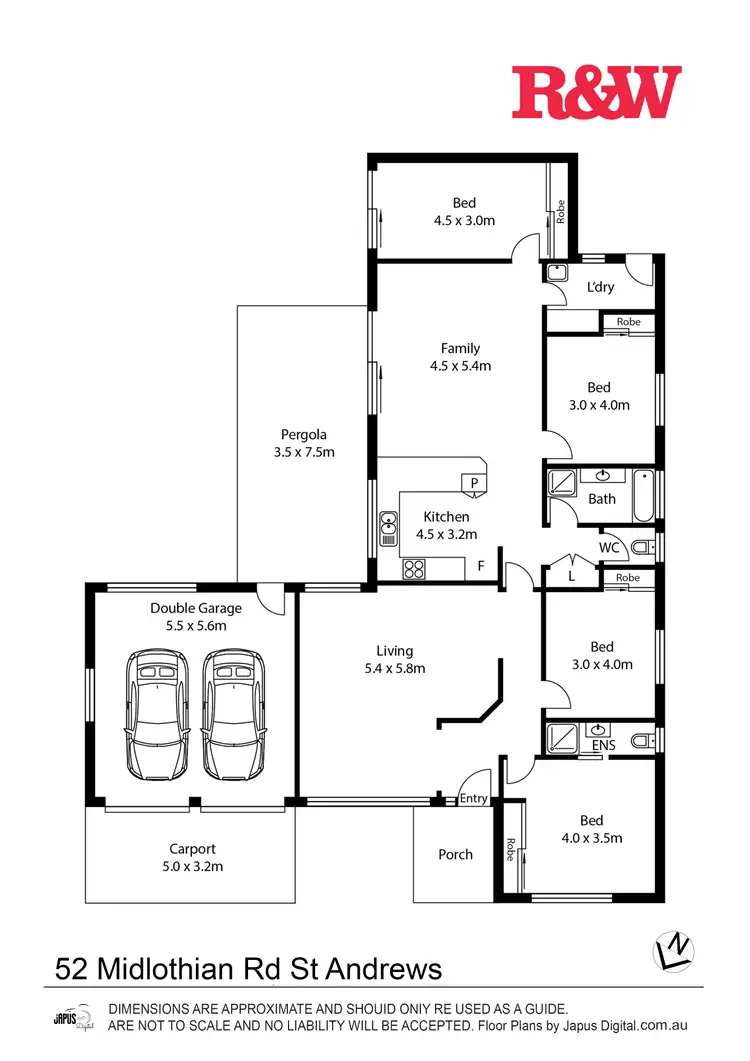Floorplan of Homely house listing, 52 MIDLOTHIAN ROAD, St Andrews NSW 2566