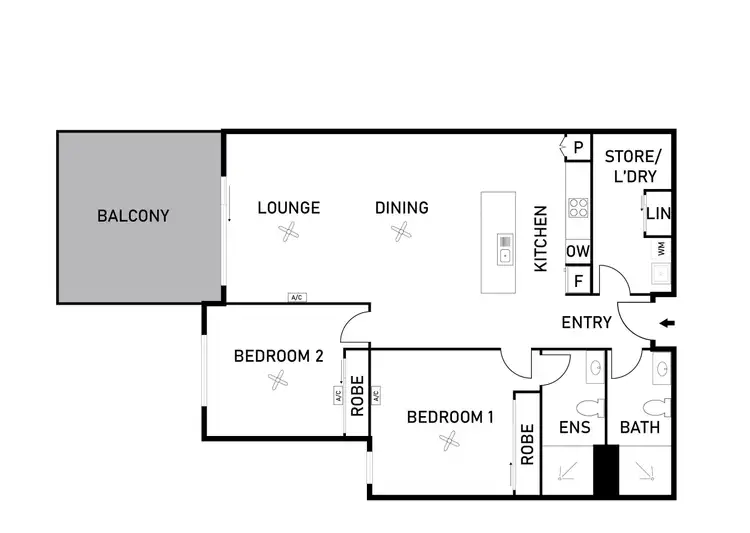 Floorplan of Homely apartment listing, 235/129 Flynn Circuit, Bellamack NT 832