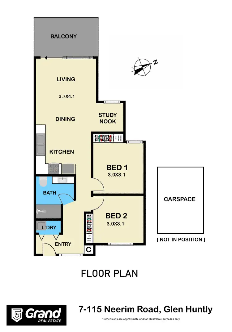 Floorplan of Homely apartment listing, 7/115 Neerim Road, Glen Huntly VIC 3163
