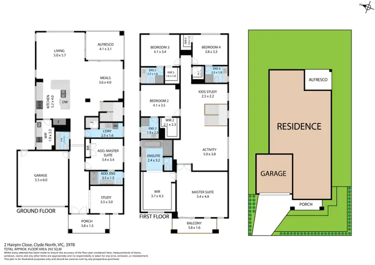 Floorplan of Homely house listing, 2 Hairpin Close, Clyde North VIC 3978