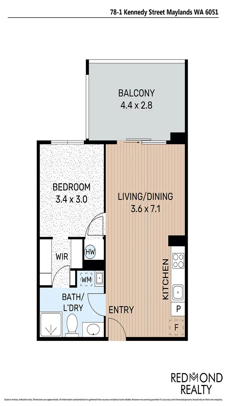 Floorplan of Homely apartment listing, 78/1 Kennedy Street, Maylands WA 6051