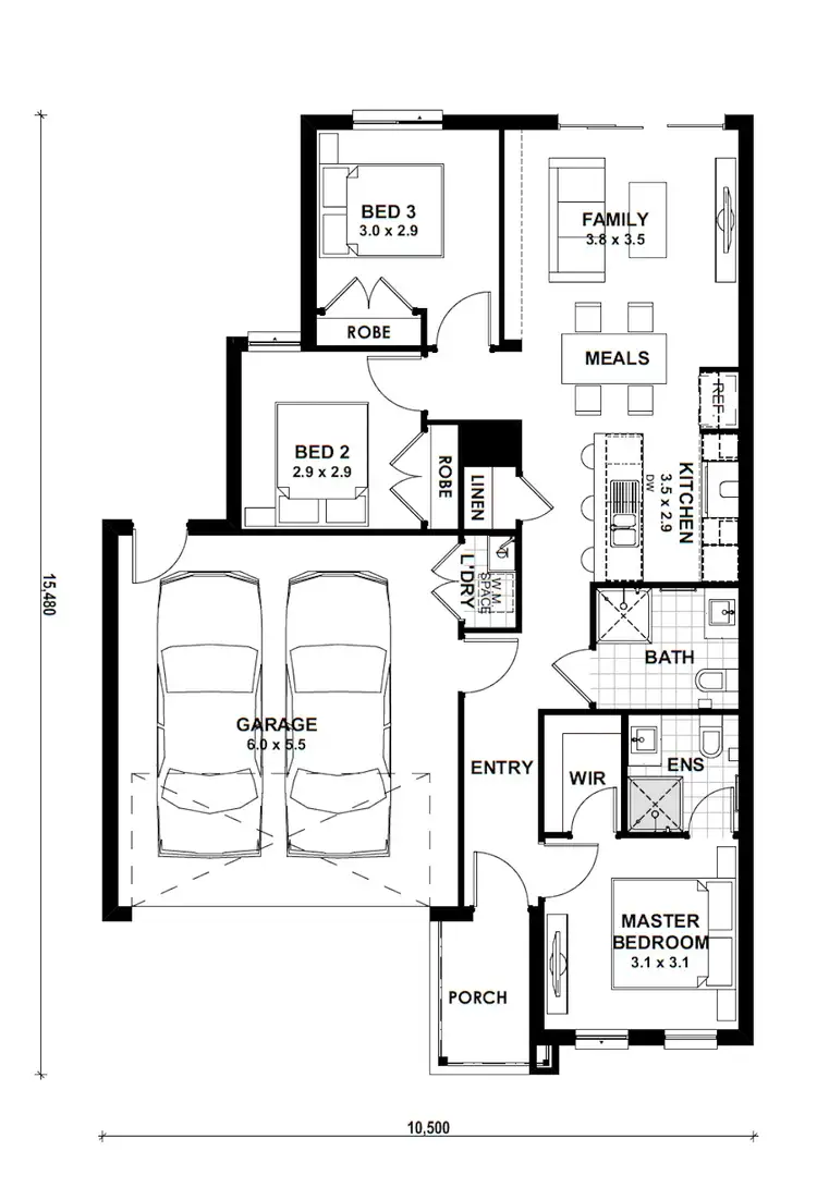 Floorplan of Homely house listing, Lot 1843 Biota Way, Mambourin VIC 3024