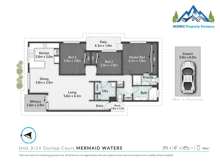 Floorplan of Homely unit listing, 3/14 DUNLOP COURT, Mermaid Waters QLD 4218