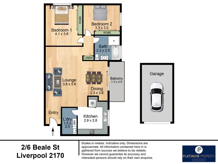 Floorplan of Homely apartment listing, 2/6 Beale Street, Liverpool NSW 2170