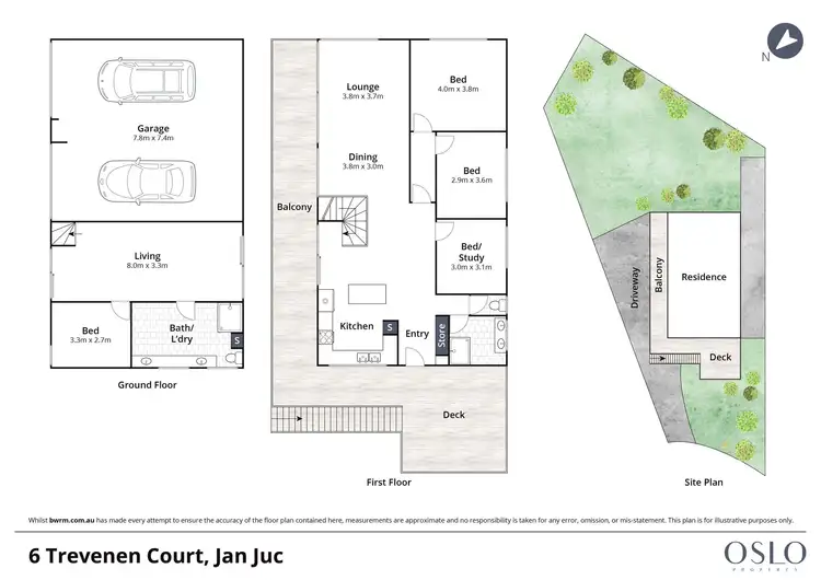 Floorplan of Homely house listing, 6 Trevenen Court, Jan Juc VIC 3228