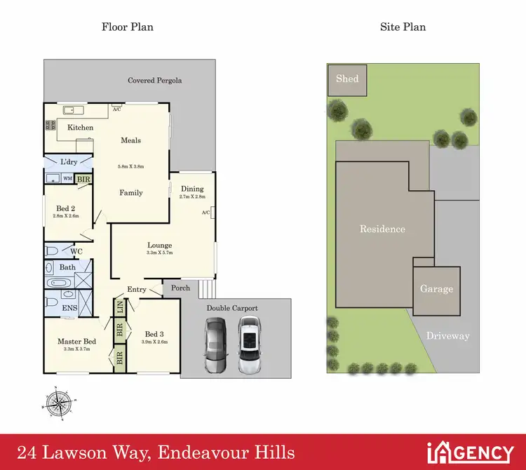 Floorplan of Homely house listing, 24 Lawson way, Endeavour Hills VIC 3802