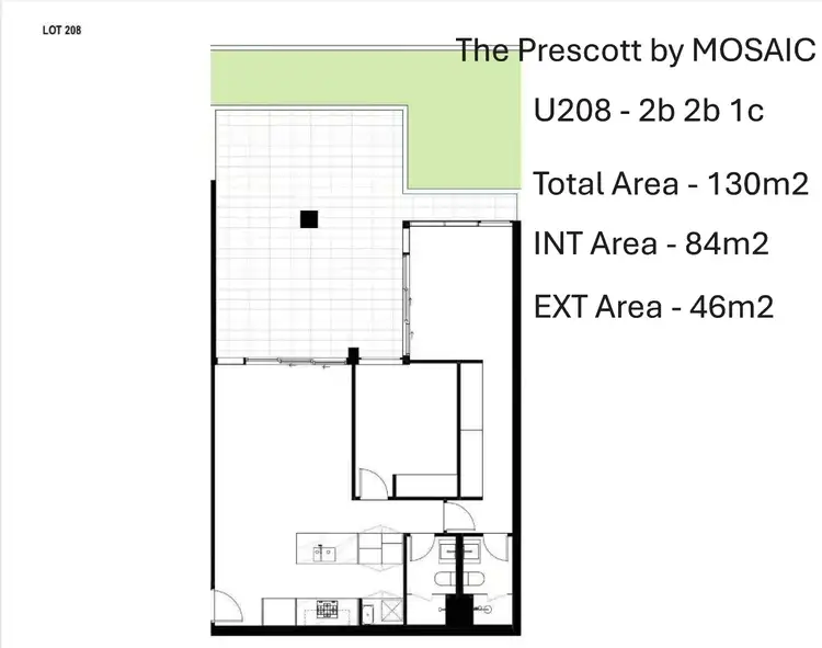 Floorplan of Homely apartment listing, unit 208/28 Lissner Street, Toowong QLD 4066