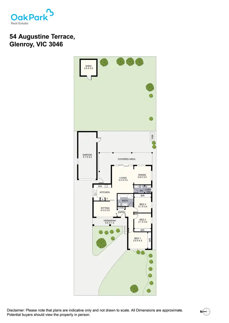 Floorplan of Homely house listing, 54 Augustine Terrace, Glenroy VIC 3046