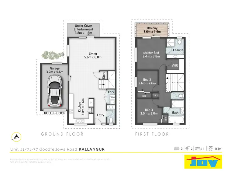 Floorplan of Homely townhouse listing, 41/71-77 Goodfellows Road, Kallangur QLD 4503