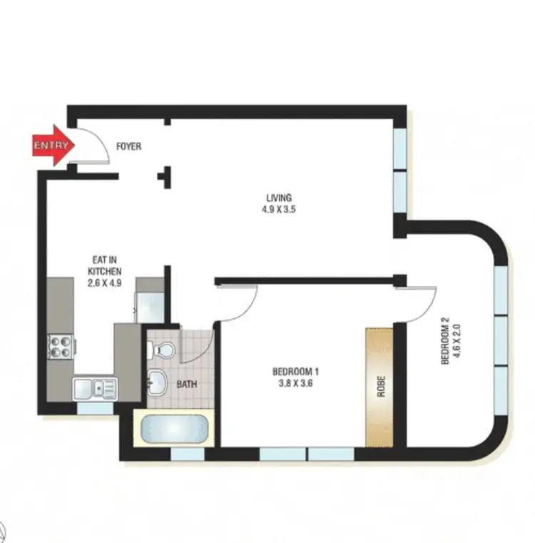 Floorplan of Homely apartment listing, 11/37 Nelson Street, Woollahra NSW 2025