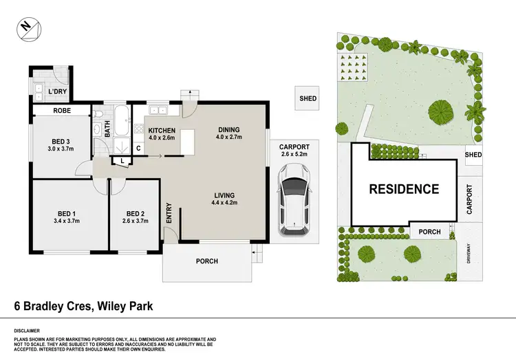 Floorplan of Homely house listing, 6 Bradley Crescent, Wiley Park NSW 2195