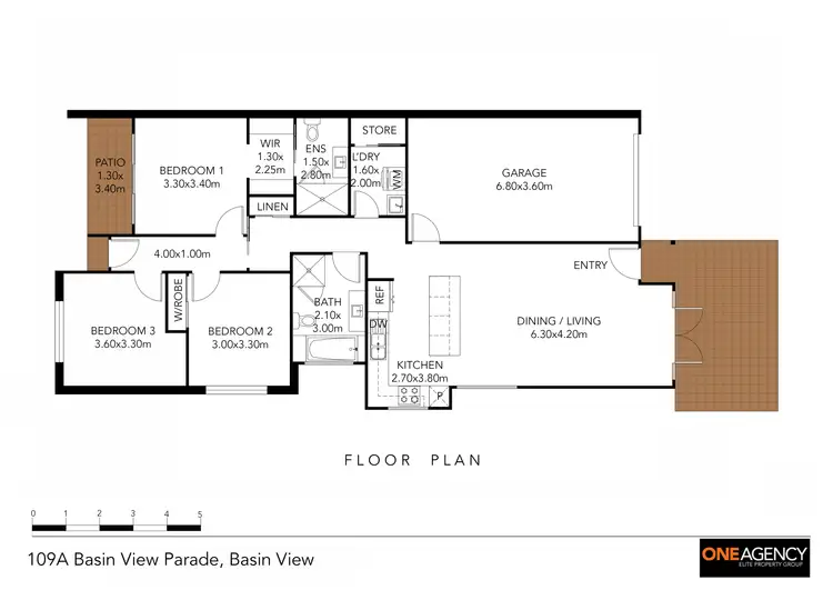 Floorplan of Homely semi-detached listing, 109a Basin View Parade, Basin View NSW 2540