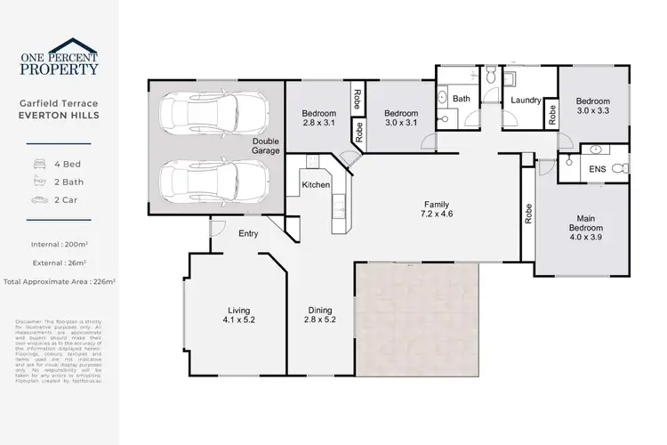 Floorplan of Homely house listing, 32 Garfield Terrace, Everton Hills QLD 4053